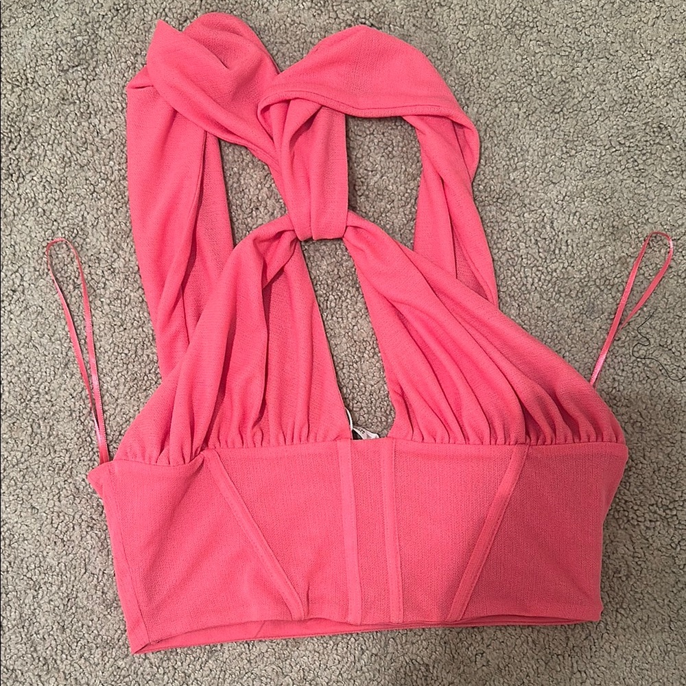 Pink Halter Top